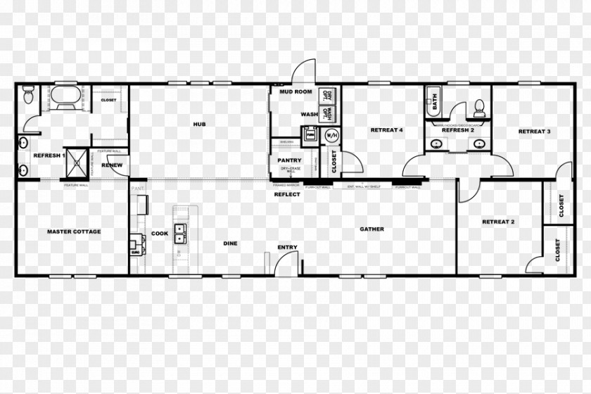 House Floor Plan Clayton Homes Bedroom PNG