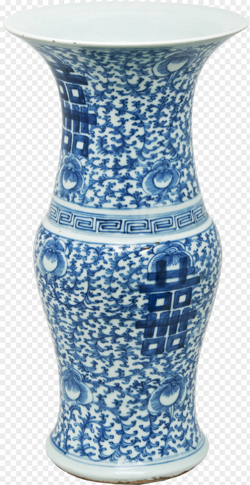 Vase Blue And White Pottery Chinese Ceramics Porcelain PNG