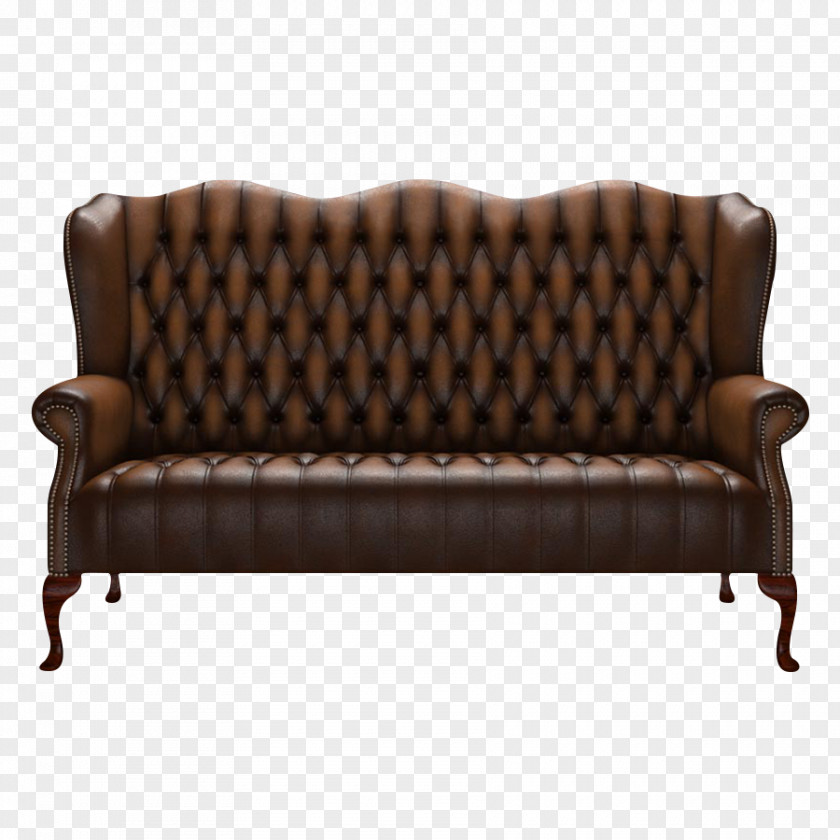 Wade Couch Loveseat Chesterfield Furniture Leather PNG