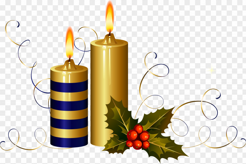 Candles Candle Christmas Ornament Blue PNG