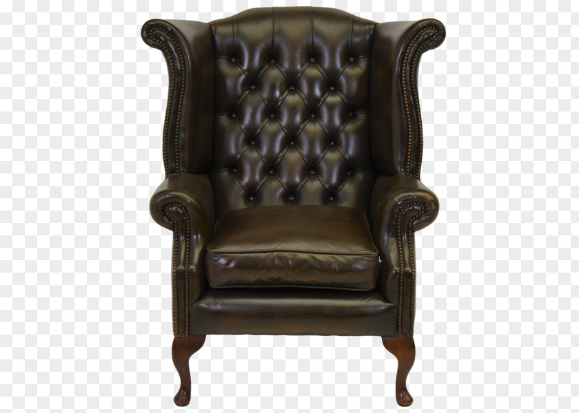 Chair Couch Wing Queen Anne Style Furniture PNG