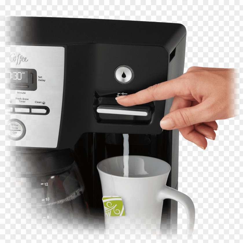 Coffee Mr. 12-Cup Programmable Hot Water Coffeemaker Brewed PNG