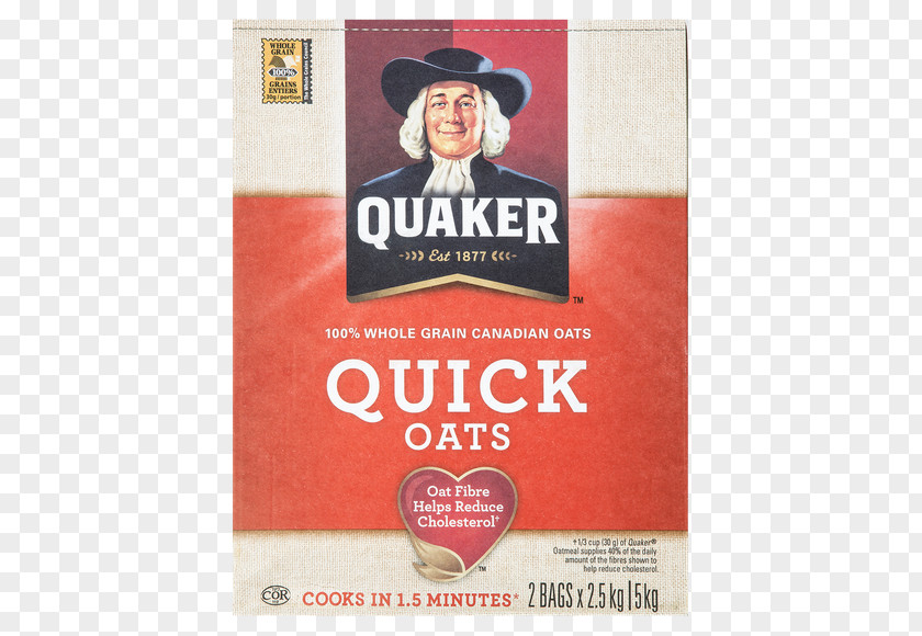 Quaker Instant Oatmeal Breakfast Cereal Cream Oats Company PNG
