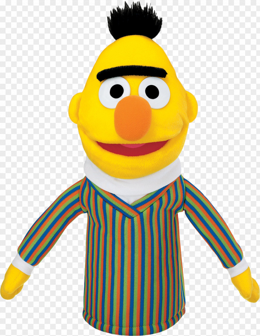 Sesame Bert Oscar The Grouch Big Bird Puppet Elmo PNG