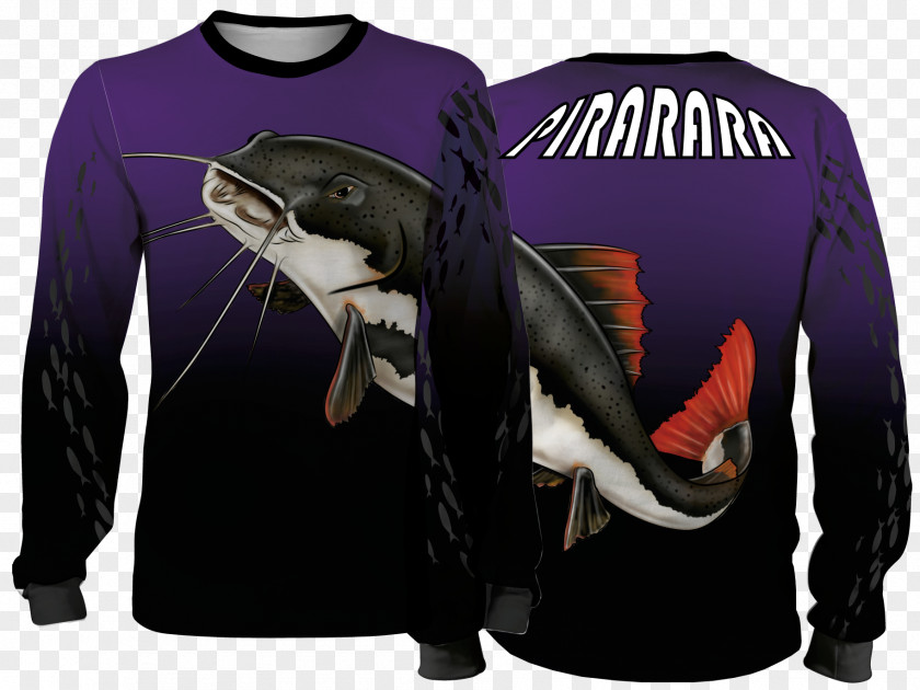 T-shirt Fishing Sleeve Redtail Catfish PNG