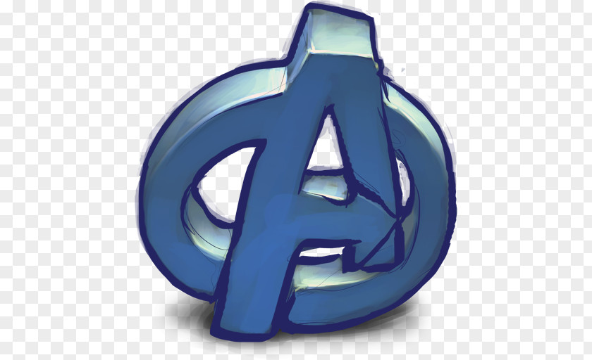 Comics Avengers Electric Blue Symbol Trademark PNG