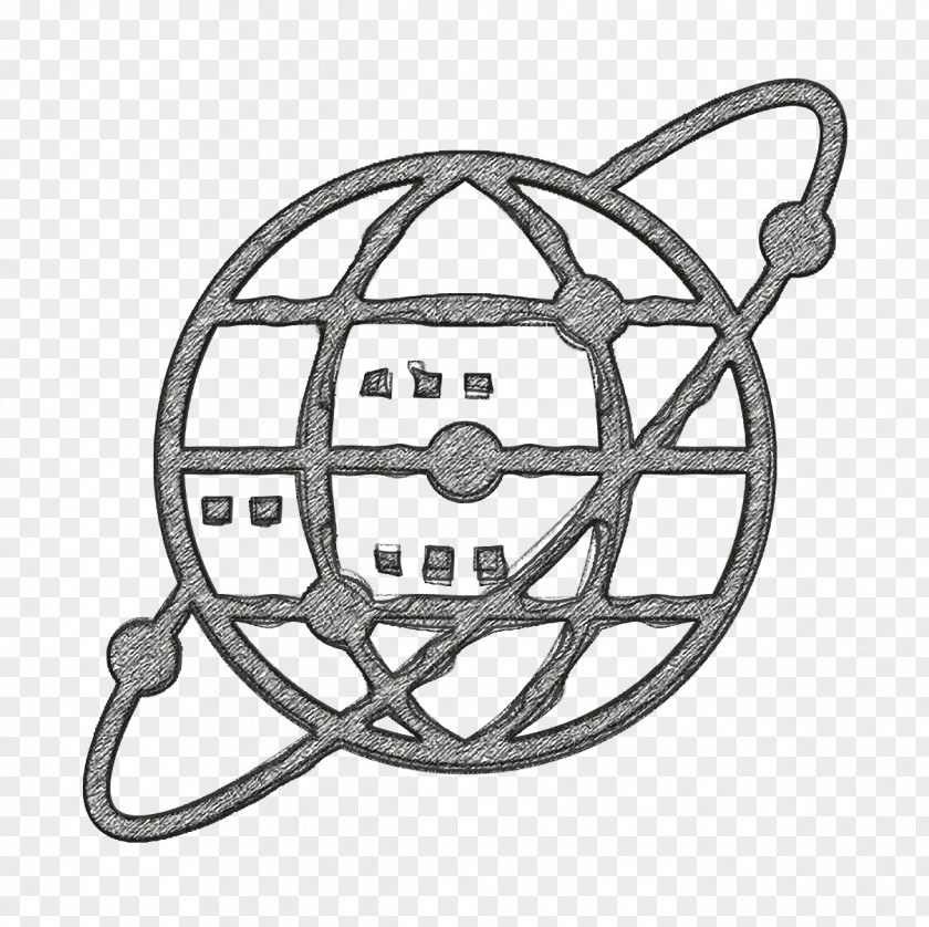 Earth Grid Icon Planet Crowdfunding PNG