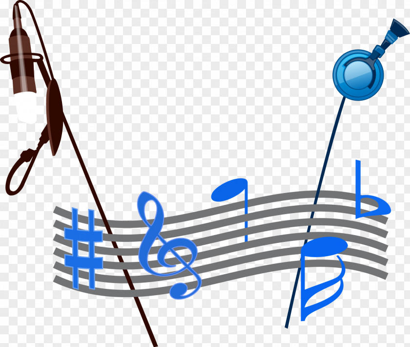 Musical Note Sound Effect Blue PNG