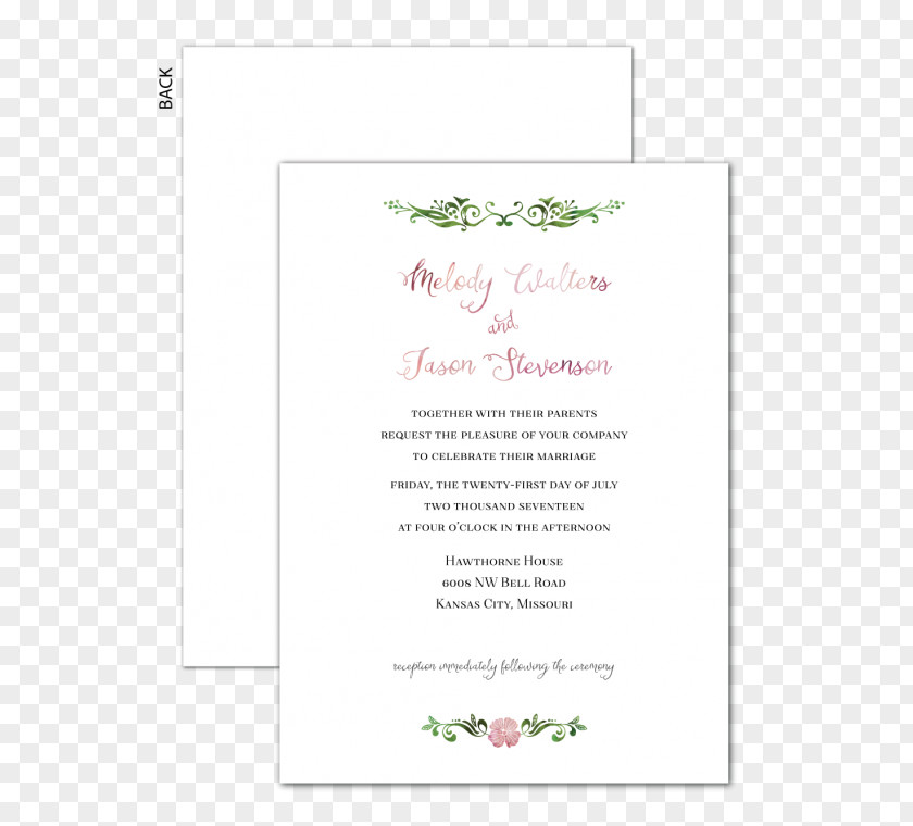 Wedding Invitation Paper Convite Petal PNG