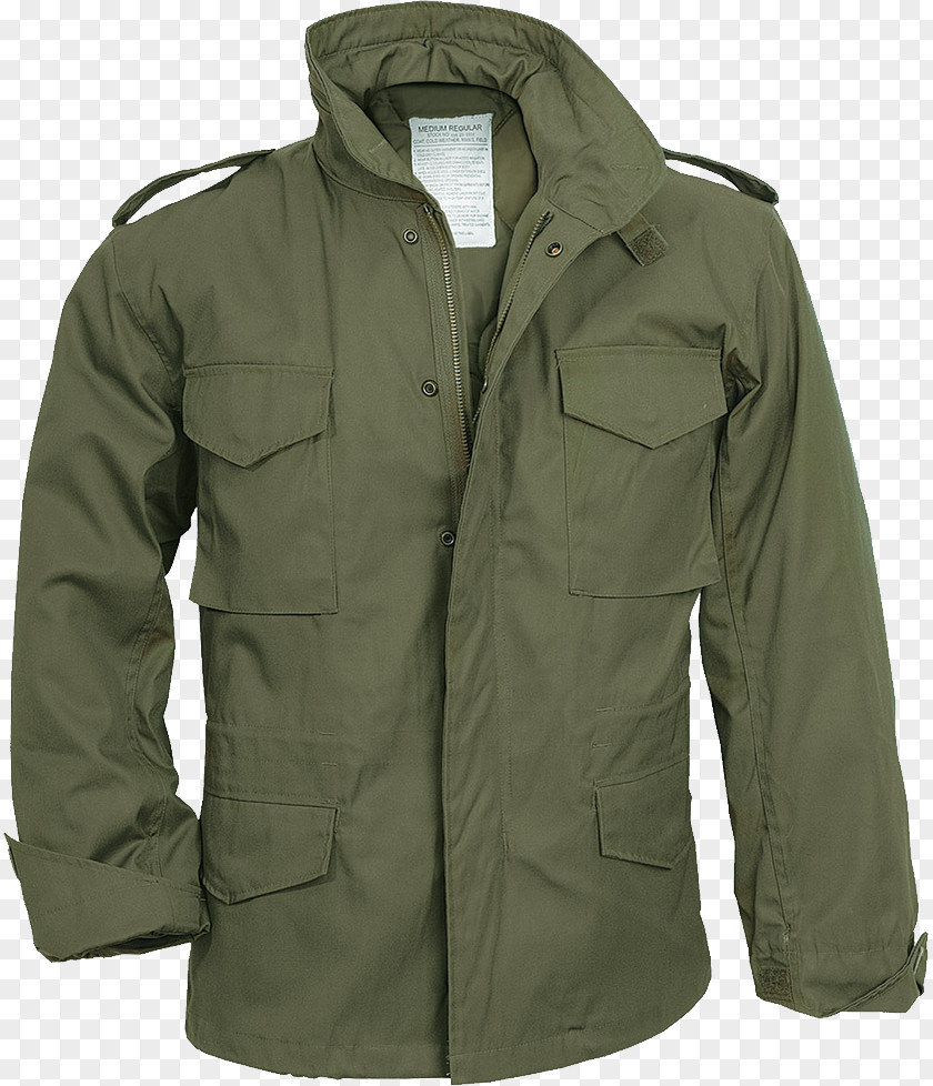 Jacket Image M-1965 Field Coat Parka Olive PNG