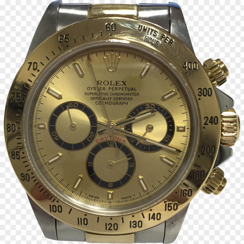 Rolex Daytona Watch Chronograph Gold PNG