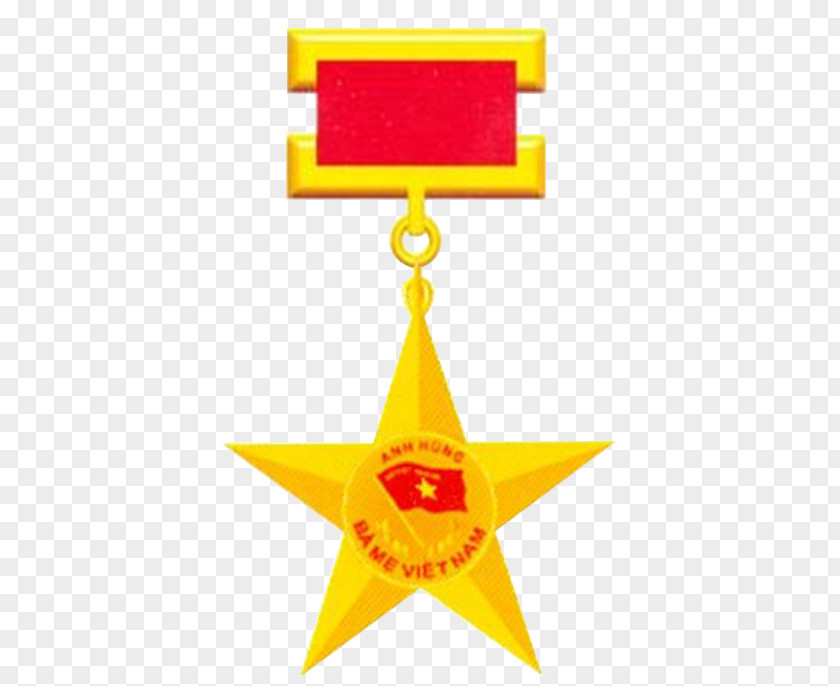 Vietnamese Heroic Mother Hero Of Labor Gold Star Order The People's Armed Forces PNG