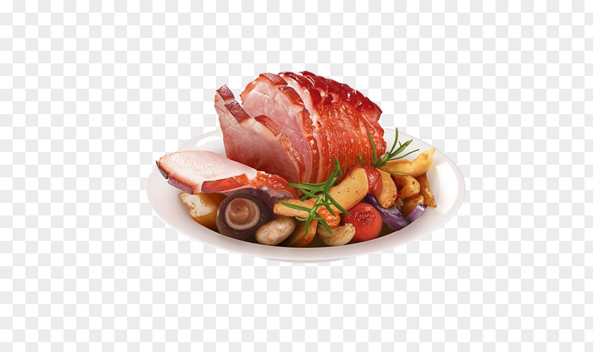Baked Ham Hand Painting Material Picture Christmas Steak Black Forest PNG