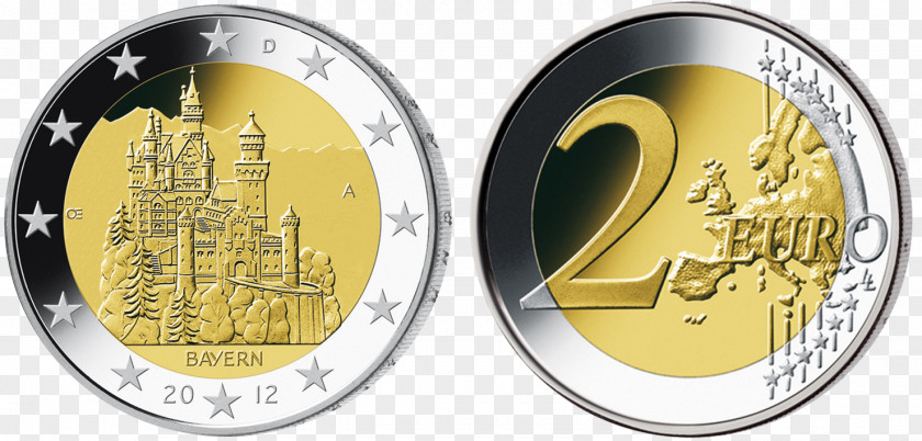 Coin 2 Euro Germany Coins Commemorative PNG