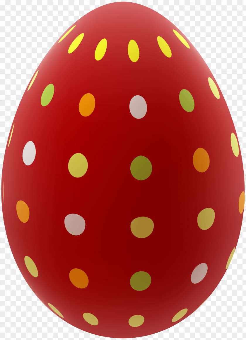 Easter Egg Red Clip Art Image PNG