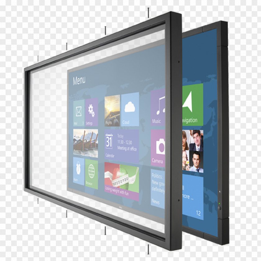 Large-screen Touchscreen Computer Monitors NEC MultiSync V-3 V-2 Display Solutions PNG