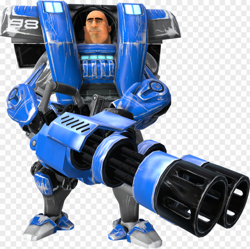 Robot Cobalt Blue PNG