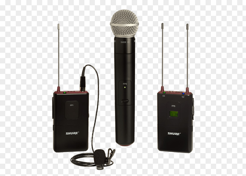 Shure SM58 Wireless Microphone Lavalier PNG