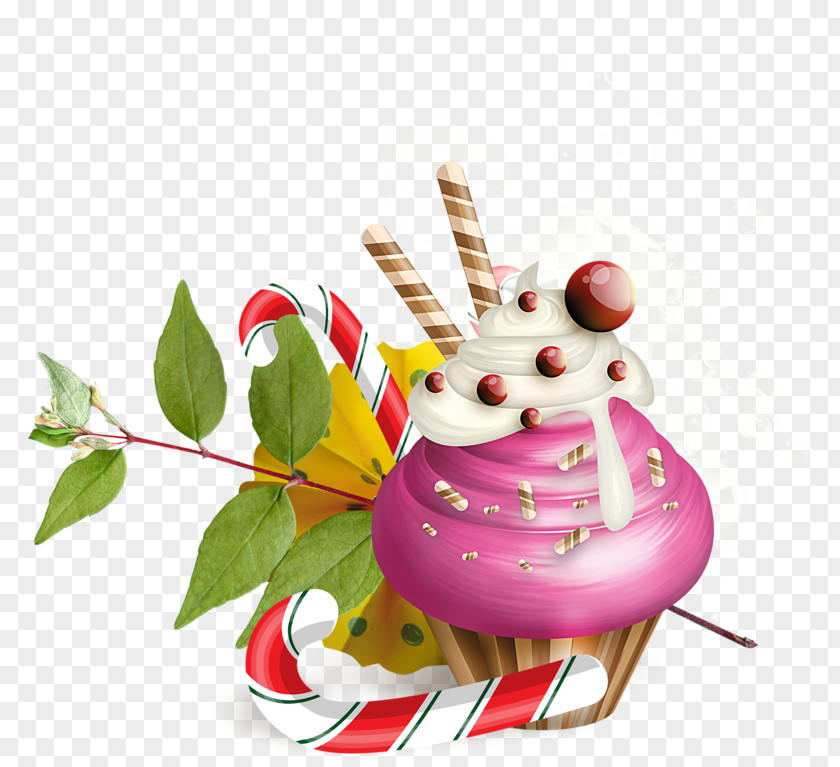 Accessoires Symbol Christmas Day Cupcake Dessert Ice Cream PNG