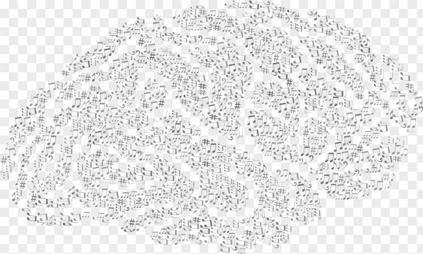 Grayscale Line Art Clip Brain PNG