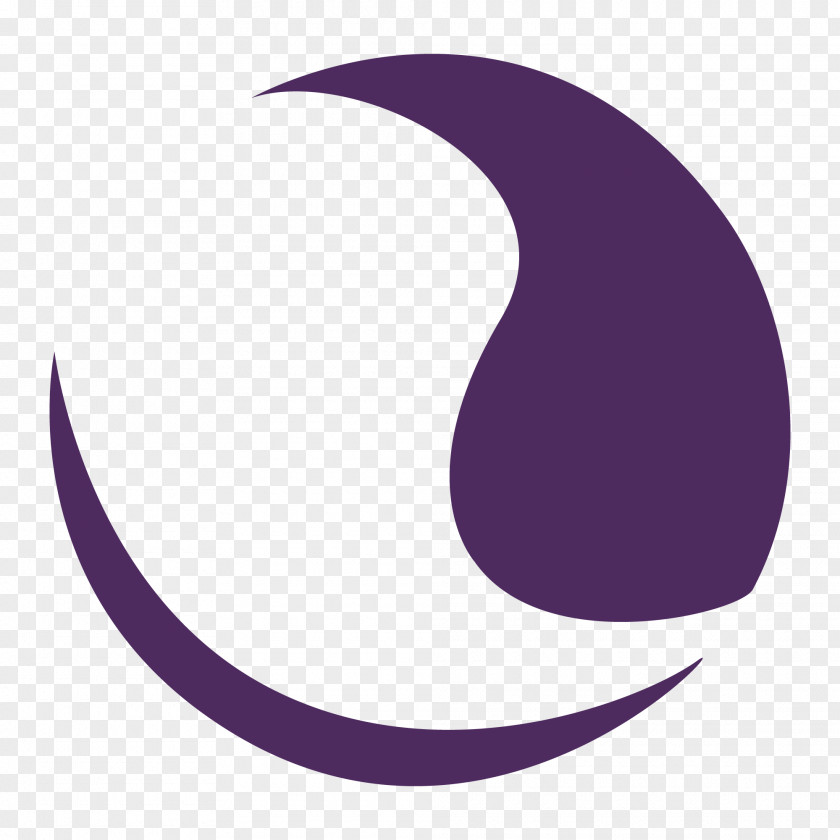Circle Crescent Logo Desktop Wallpaper PNG