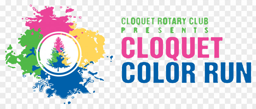 Color Run The 5K REACH Mentoring Program Logo Cloquet PNG