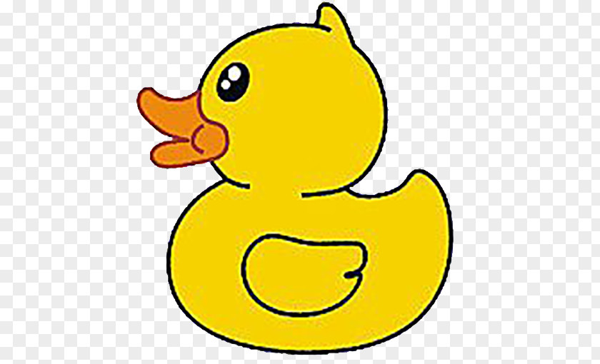 Cute Little Cartoon Duck Rubber Poster PNG