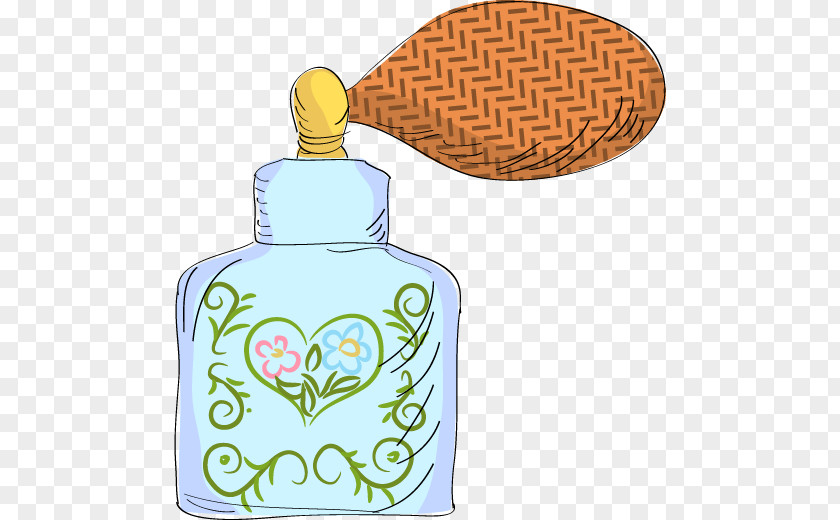 Vector Hand-painted Perfume Bottle Euclidean PNG