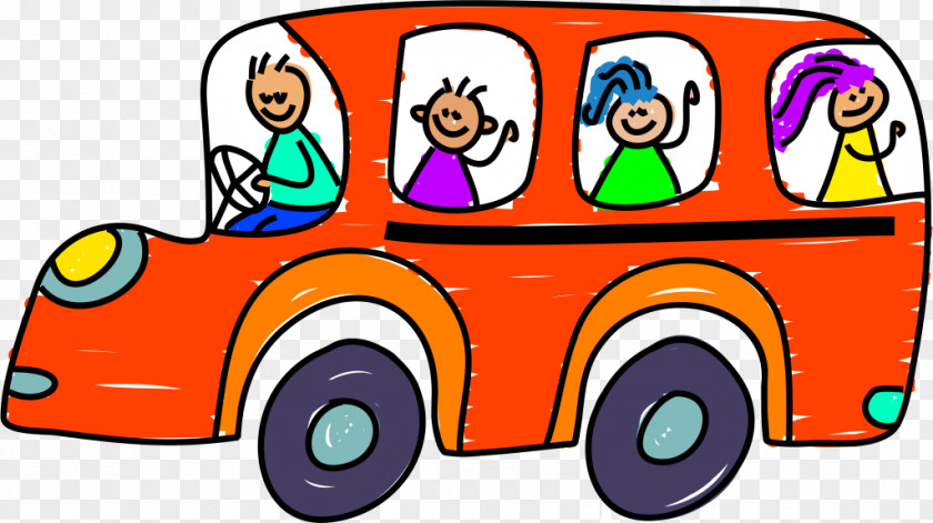 Bus School Cartoon Clip Art PNG