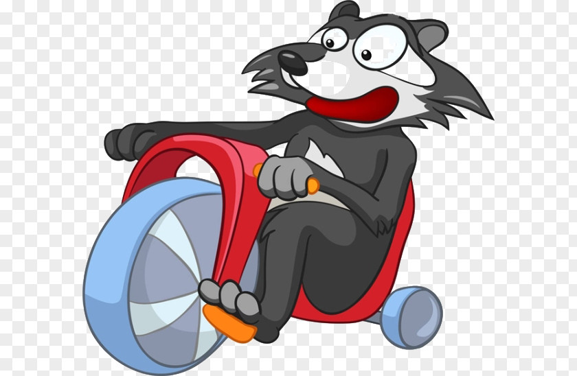 Cartoon Fox Ride Raccoon Photography Euclidean Vector Illustration PNG