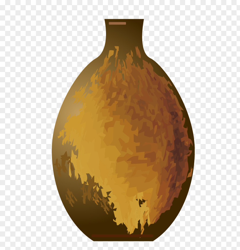 Vector Material Brown Kettle Vase Euclidean Royalty-free Illustration PNG