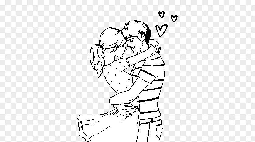 Woman Party Falling In Love Drawing Coloring Book Couple PNG