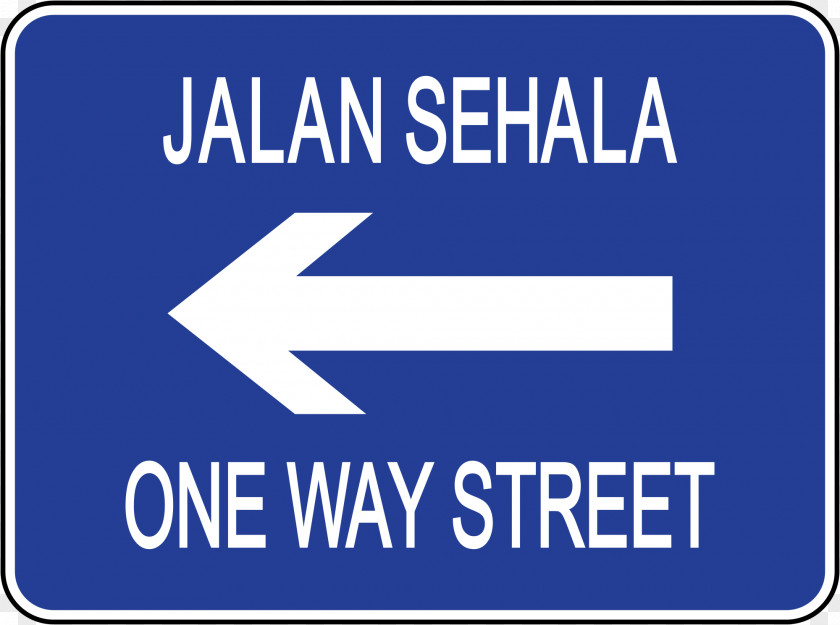 Road One-way Traffic Sign PNG