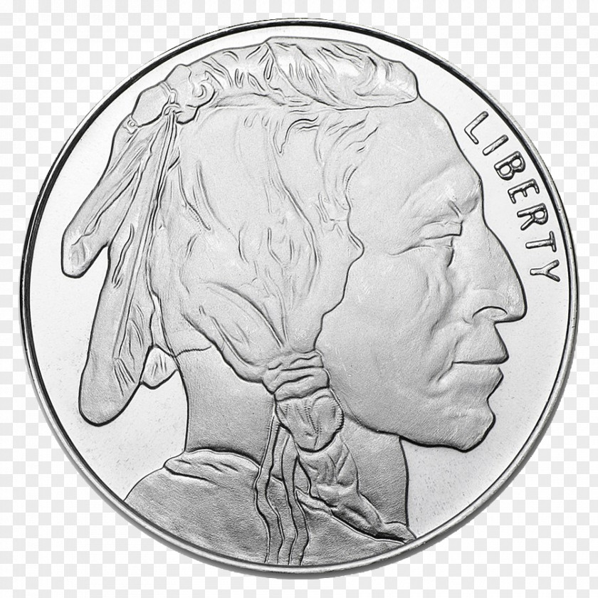 Silver Coins American Buffalo Bullion Coin PNG