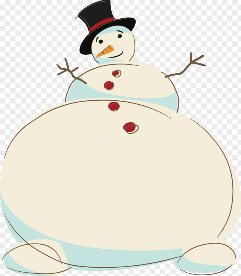 Creative Design Christmas Vector Snow NPC Figure Snowman Illustration PNG