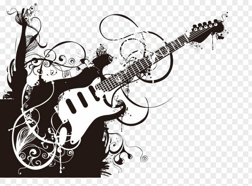 Guitar Visual Arts Guitarist Illustration PNG