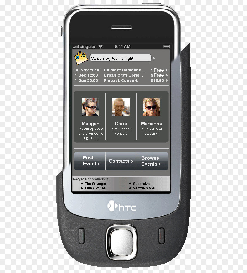 Smartphone Feature Phone HTC Touch Handheld Devices PNG