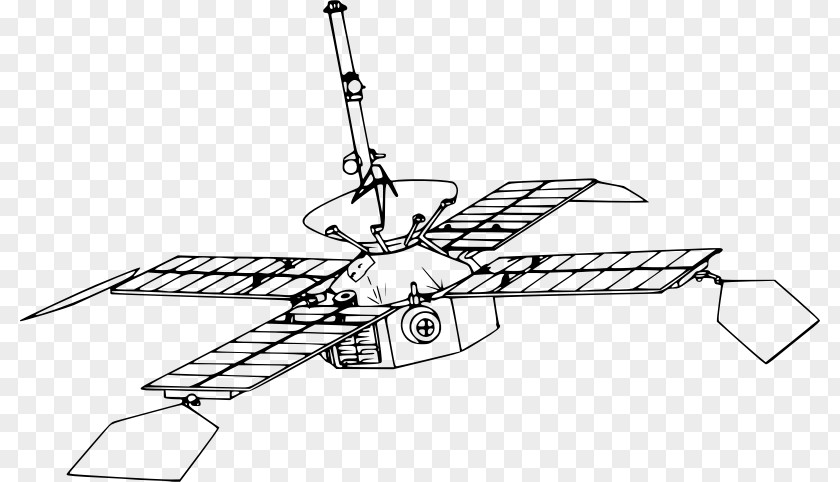Space Probe Mariner Program 4 Diagram Clip Art PNG