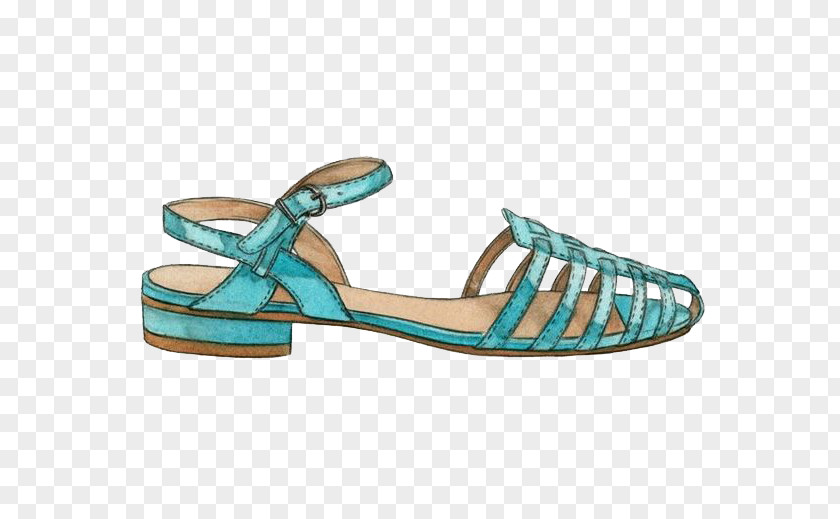 Summer Sandals Sandal Shoe Fashion Pin Illustration PNG