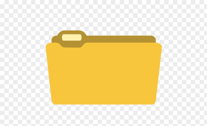 System Folder Yellow Angle Material PNG