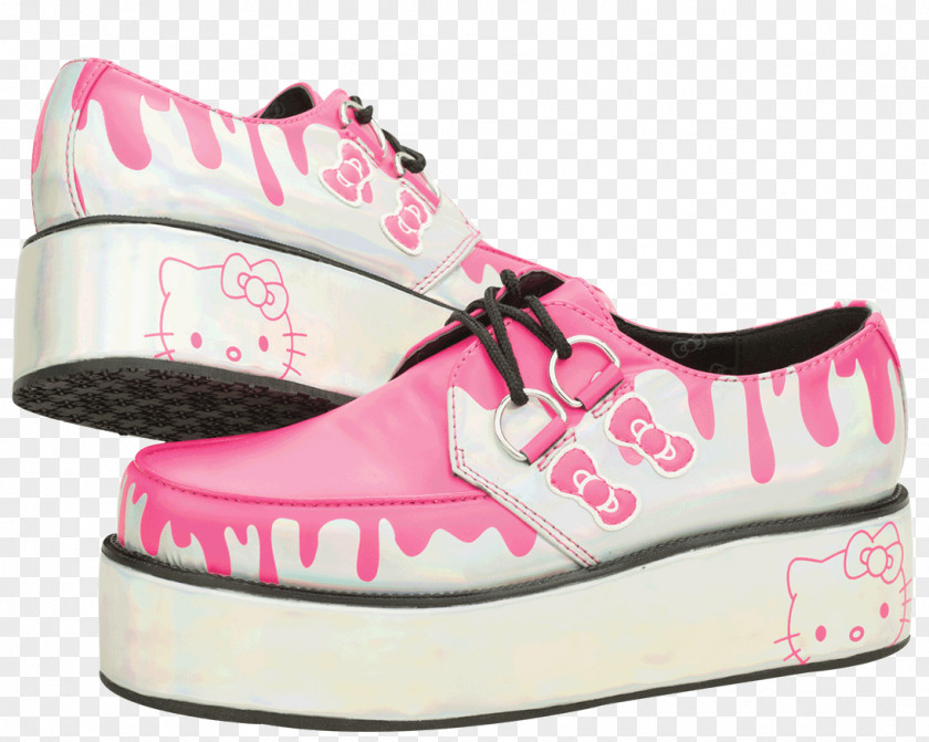 Boot Hello Kitty Sneakers Skate Shoe Brothel Creeper T.U.K. PNG