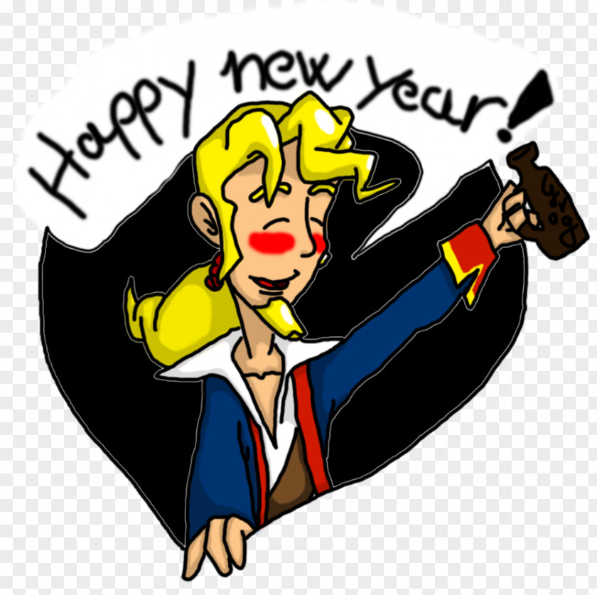 Happy New Year Fiction Cartoon Clip Art PNG