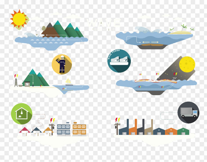 Hill City Flat Material Euclidean Vector Clip Art PNG