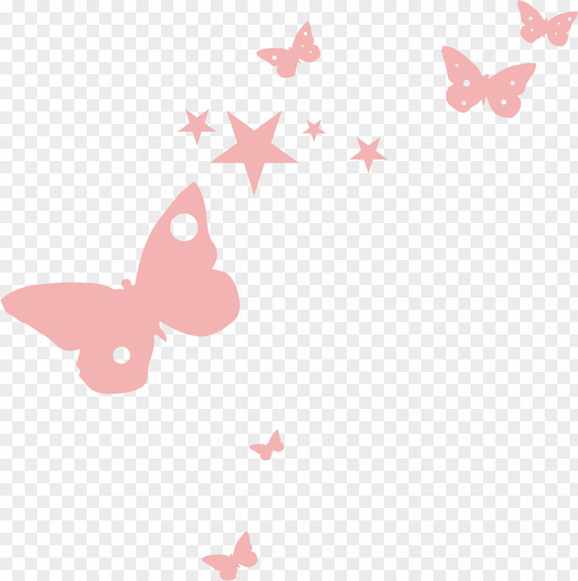 Butterfly Pattern White PNG