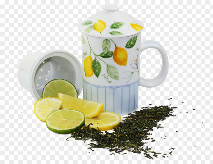 Lemon And Tea Lime Mug Cup PNG