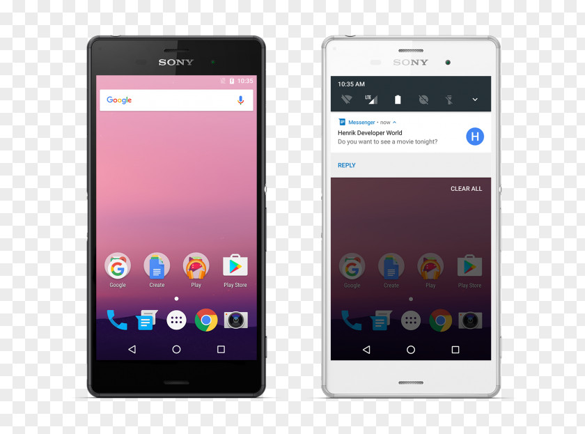 Sony Mobile Xperia Z3 Z1 Android Nougat PNG