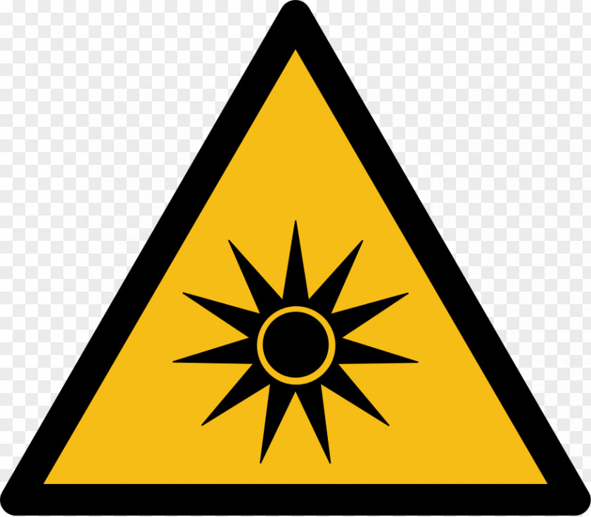 Optical Radiation Laser Safety Warning Sign PNG