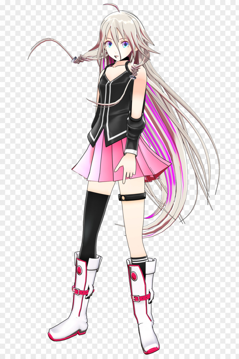 ROCKS Vocaloid IA Fashion Illustration PNG