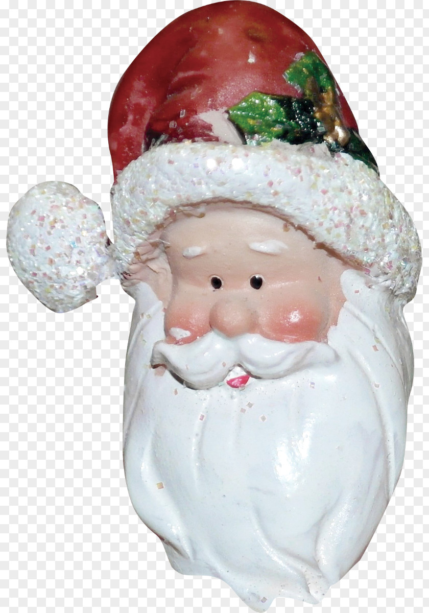 Santa Claus Christmas Ornament Figurine PNG
