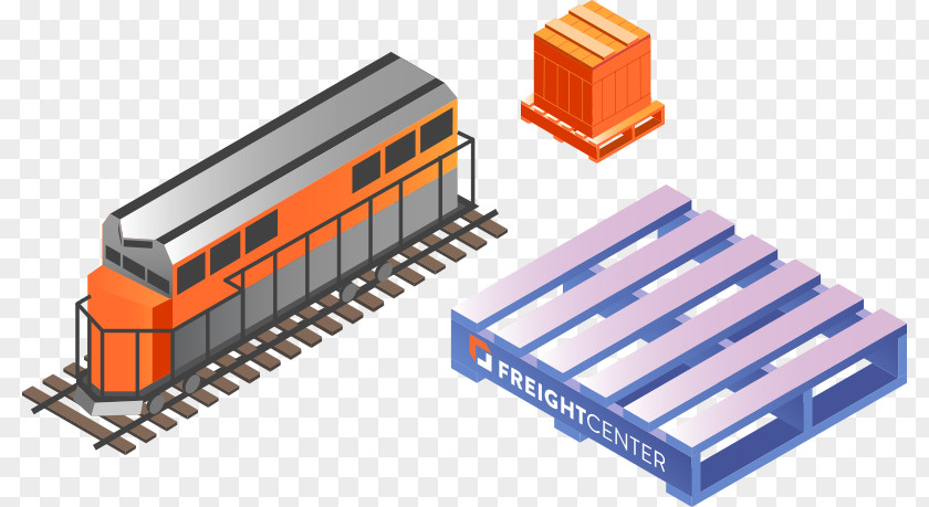 Train Rail Transport Freight Cargo Intermodal PNG